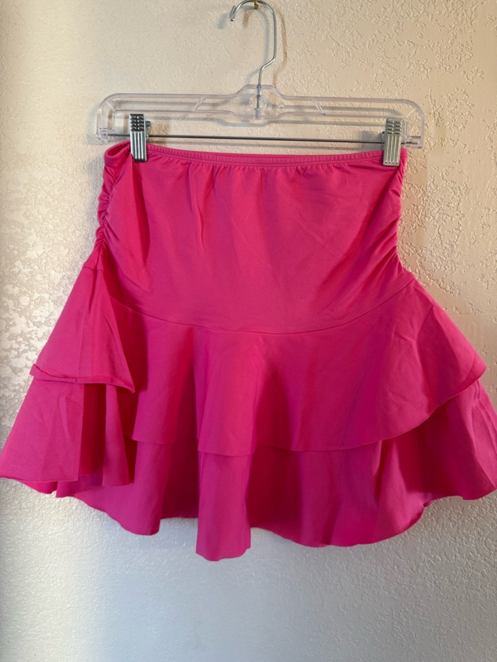 Flouncy Hot Pink Tiered Skirt